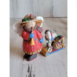 Midwest Cannon Falls simple Delights Joy of season Angel play dog sled Xmas